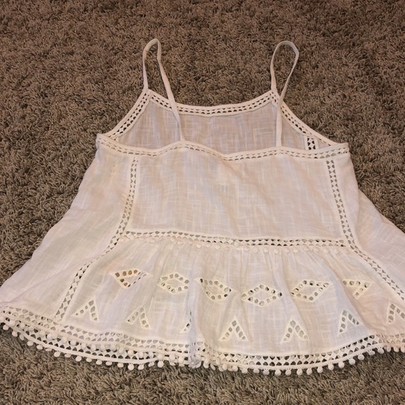 Scotch & Soda designer crochet white tank - Picture 2 of 4